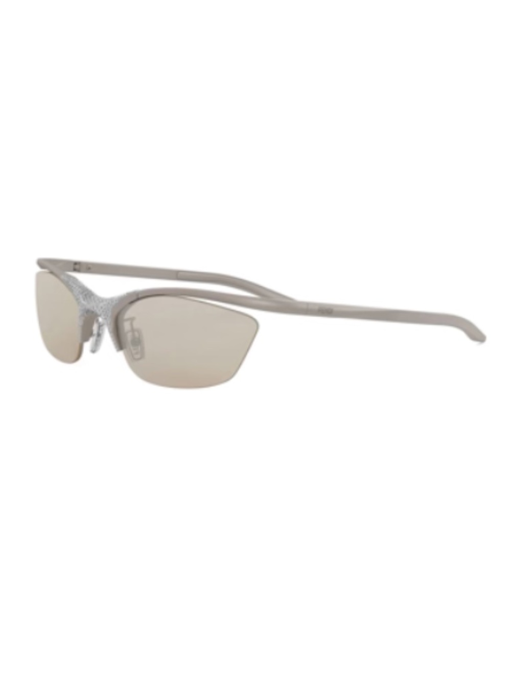 Fendi FE40176U 45G 62 Aluminium Matte Brown Silver Mirror Sunglasses FE40176U
